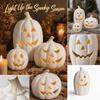 Resin Pumpkin Figurine for Fall Decor, Festival Party Decoration, Indoor Outdoor Table Centerpiece