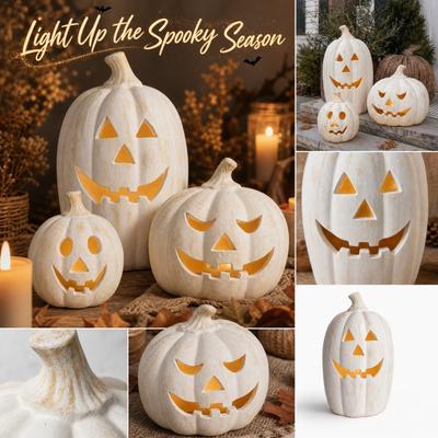 Resin Pumpkin Figurine for Fall Decor, Festival Party Decoration, Indoor Outdoor Table Centerpiece