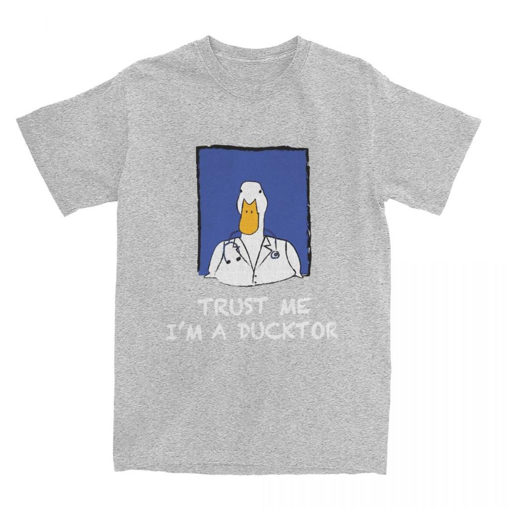 Trust Me I Am A Doctor Funny Duck T Shirts Accessories Novelty Humor Joke Pure Cotton Tshirt Clothes Funny Tees Summer