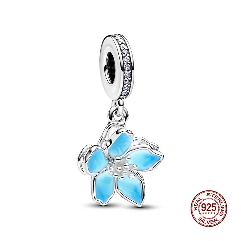 925 Silver Butterfly Dragonfly Charms Beads for 3mm Bracelet Necklace DIY Women Fine Jewelry Gift
