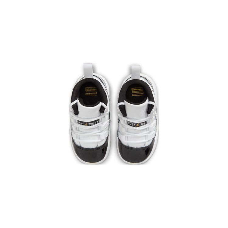Air Jordan 11 Retro TD Gratitude / Defining Moments Baby Sneakers White Black Metallic-Gold 378040-170