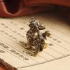 1PC Statue Figurine Kylinsculpture Wealth Brass Decor Prosperity Good Yao Chinese Pi Ornament Qilin Dragon Luck Animal Fengshui