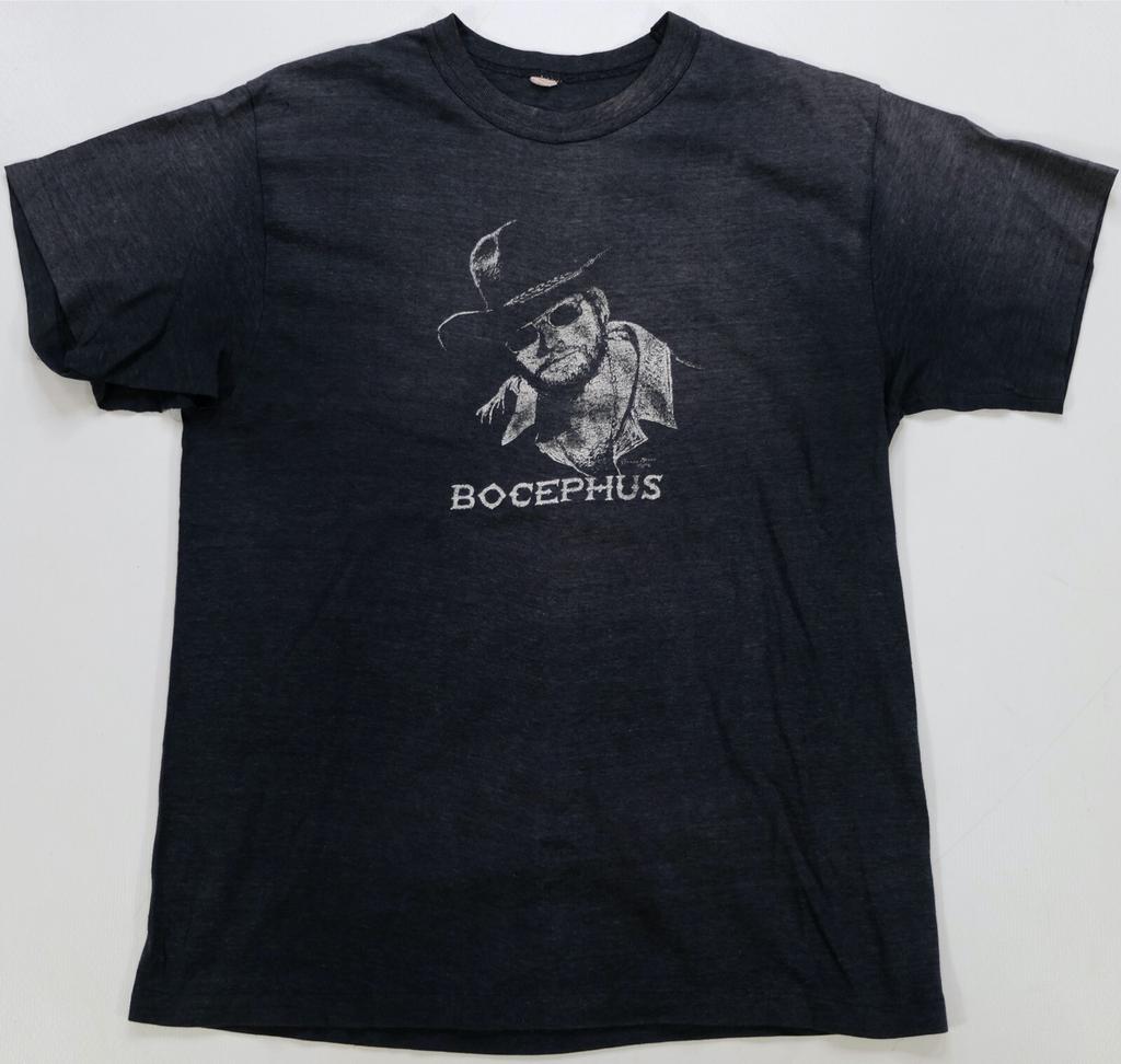VTG Hank Williams Jr. and the Bama Band Bocephus Tour T Shirt 70s 80s Black
