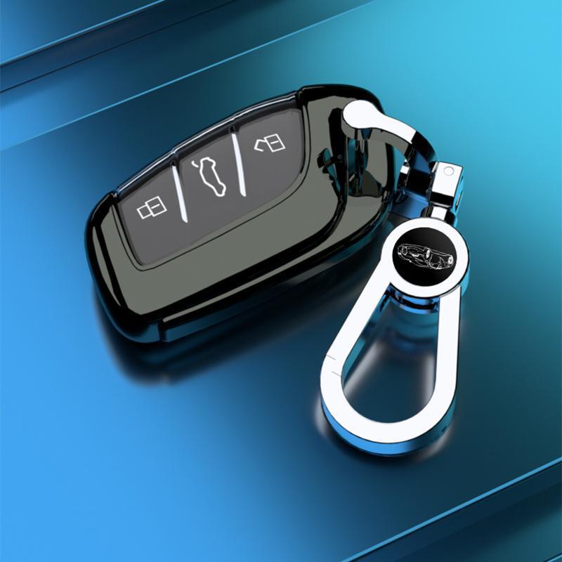 Roewe RX5 Plus/Max Key Case: Full Coverage Shell with Decorative Buckle for 2022 Model