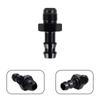 6AN Flare auf 3/8 Zoll oder auf 5/16 Zoll Schlauchadapter-Anschlüsse, Aluminium-Kraftstoffleitung männlich 8AN auf 1/2 Zoll Push-On Barb Connector Schwarz