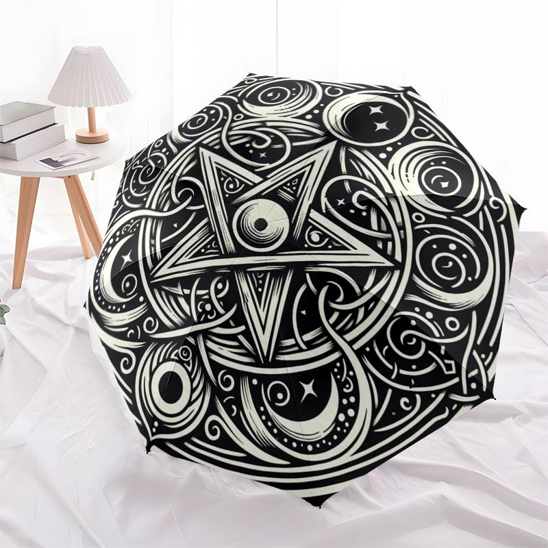 Bohemian Star Mandala: Aesthetic Wall Art for Home Decor Umbrella, Christmas Gift Y376