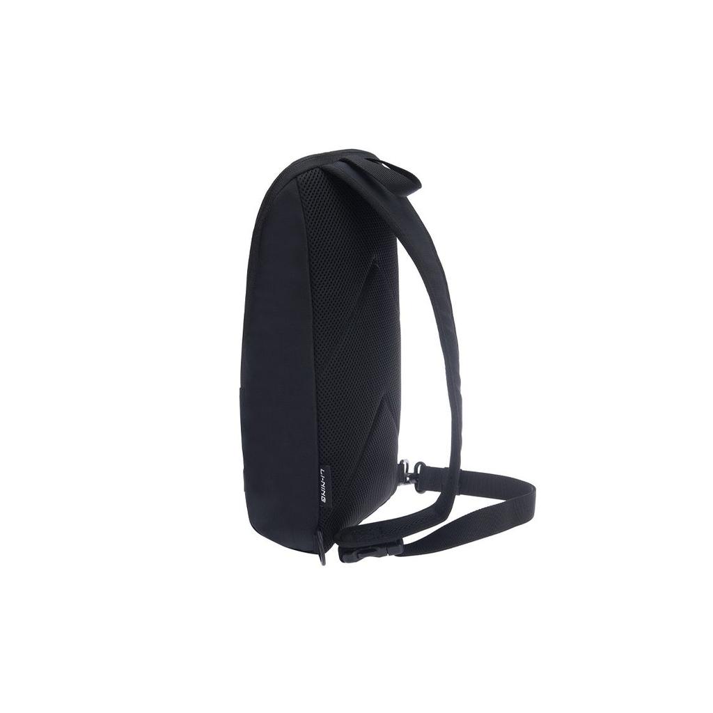 Li Ning Training Series Reflective Fabric Chest Bag Regular Couple Style Unisex Bags Black ABDR208-1