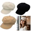 Winter Accessories Newsboy Hat Octagonal Buckets Hat High-rise Style Women Berets  Female Wear