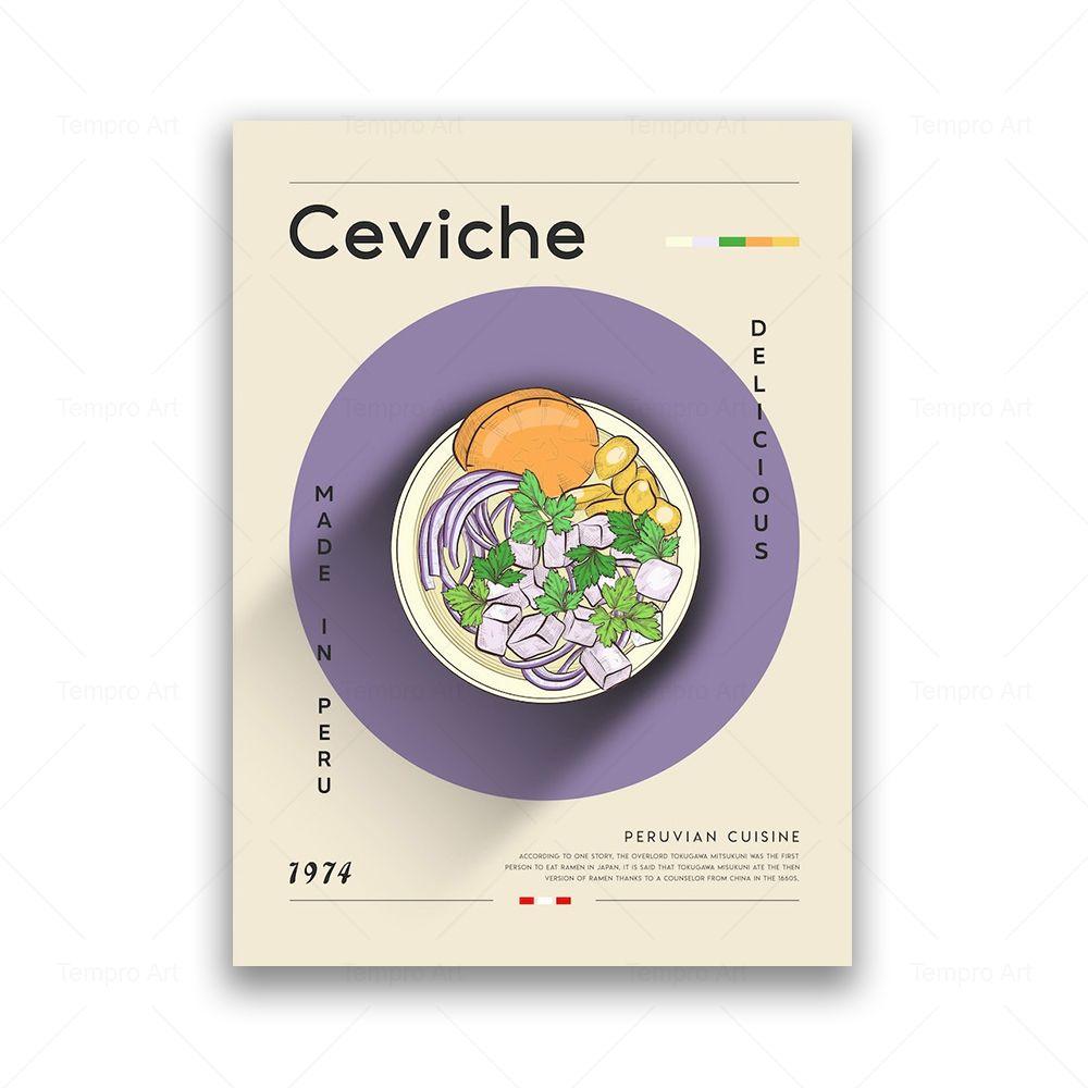 

Pad Thai, Ramen, круассан, пицца, холст, постер, ретро, ​​еда, напитки, винтажные настенные художественные фотографии, кухня, современная кухня, домашний декор, принты 21x30cm No Frame