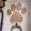 Stylish, Wooden Paw Print Wall Hooks, Polished Finish, Handmade Towel & Clothes Hangers Fit, Hooks, Bedroom Hooks, Cat Scratch Shapes
