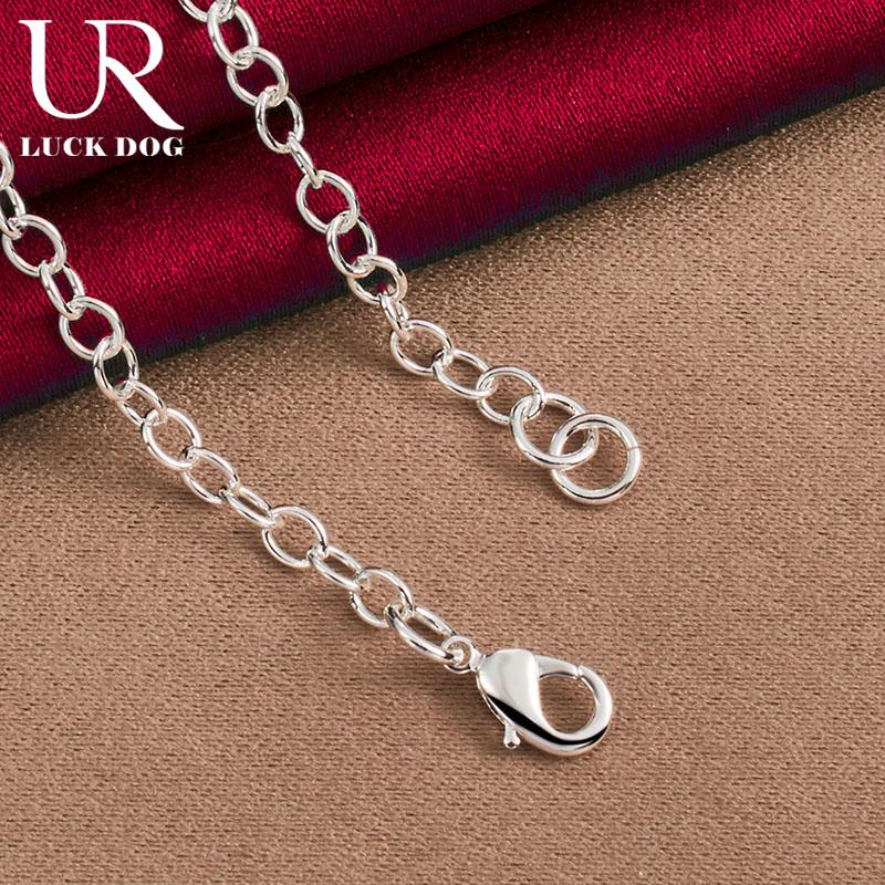 925 Sterling Silver Heart-shaped Lock Key Pendant 20 Inch Necklace Fashionable Wedding Jewelry