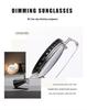 Polarized ND9-Stop Adjustable Magnetic Clip-on Sunglasses for Prescription Eyeglasses
