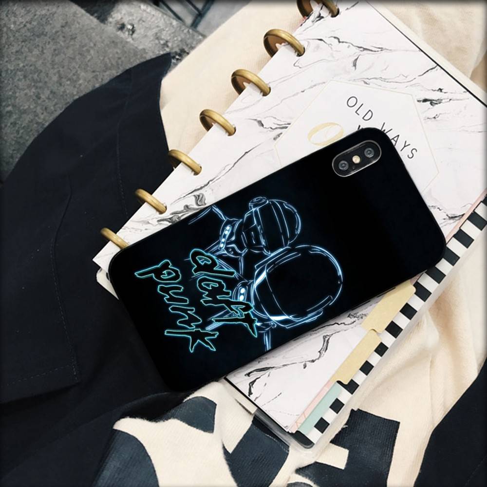 

D-Daft Punk Группа Франция Чехол для телефона Для IPhone 17 16 15 14 13 12 11 Pro Max Plus Mini Силиконовый Черный Чехол iPhone 14