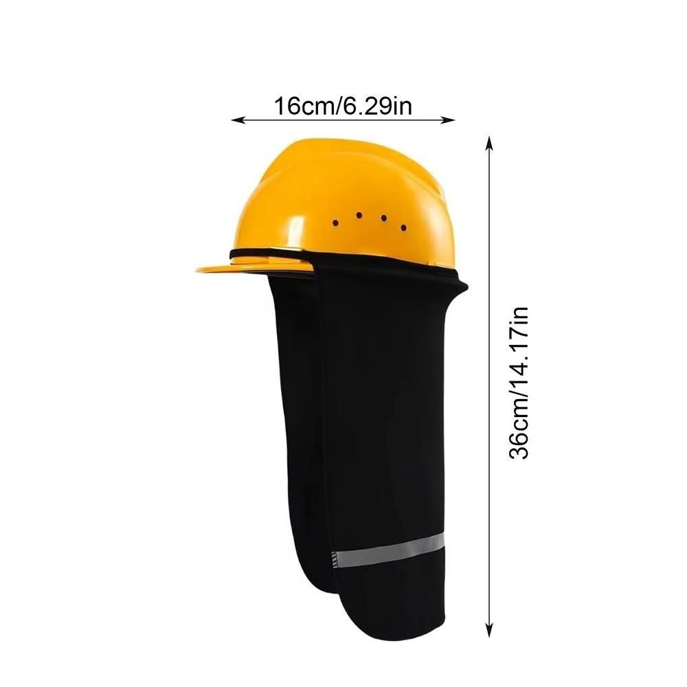 Breathable Hard Hat Sun Shade With Reflective Stripe Face and Neck Protection Work Accessory