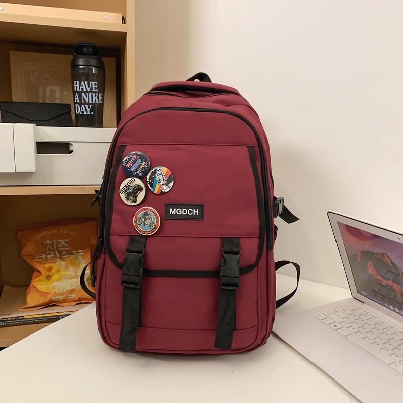 Male Large Capacity Backpack Female Middle School Student Schoolbag Unisex Travel Backpack