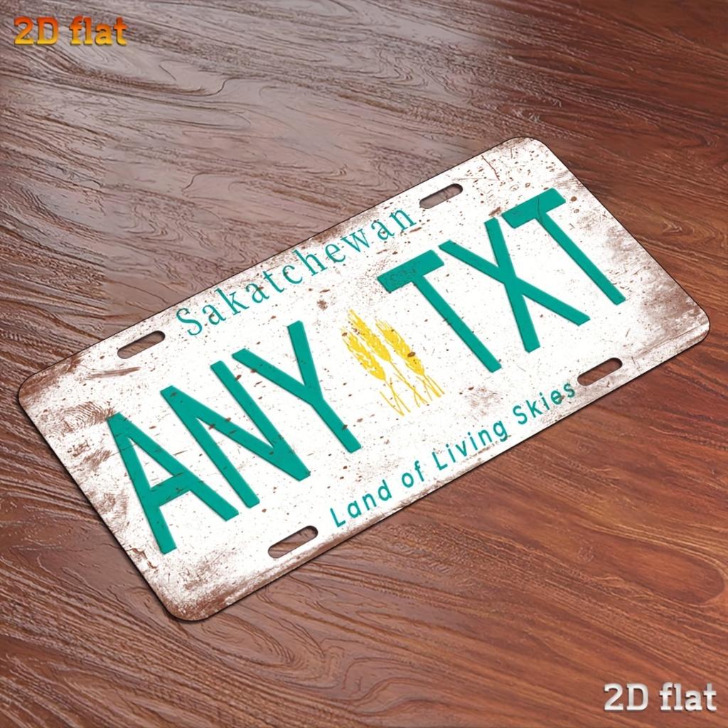 Custom Retro Aluminum Metal Sign Plate Man Cave Garage Wall Decor
