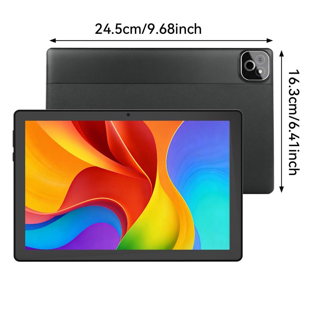 Tablet Android 16, 10,1 Pollici, 36 GB di RAM + 256 GB di ROM, Octa Core, Batteria da 6000 mAh, Nero