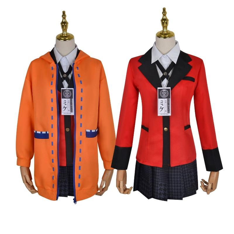 Anime Kakegurui Jabami Yumeko Cosplay Costume Halloween Sayaka Compulsive Gambler Japanese School Girls Jk Uniform Halloween Cos