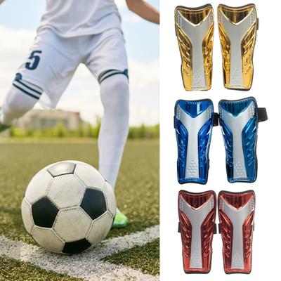 1 Pair Football Shin Pads Flexible Stable Shin Guards Elastic Reinforced Straps Thickened Shockproof Improved Shock Resistance Shin Protection