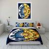 Sun Moon Cosmic Design Set  Kid's and Adults' Bedroom Decor, Exquisite Three-piece Bedding Set Gift
