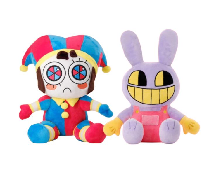 Magical Circus Jax Rabbit Doll Warm Cute Plush Toy Pamney Clown Rag Doll Pillow for Girls Birthday Limited Holiday Gift