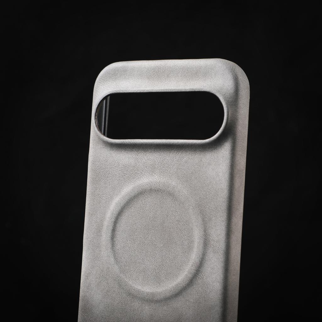 Business Sheepskin Leather For Magsafe Magnetic Case For Google Pixel 10 9 Pro XL 8 8Pro 7 7Pro 8 7A Wireless Charge Matte Cover