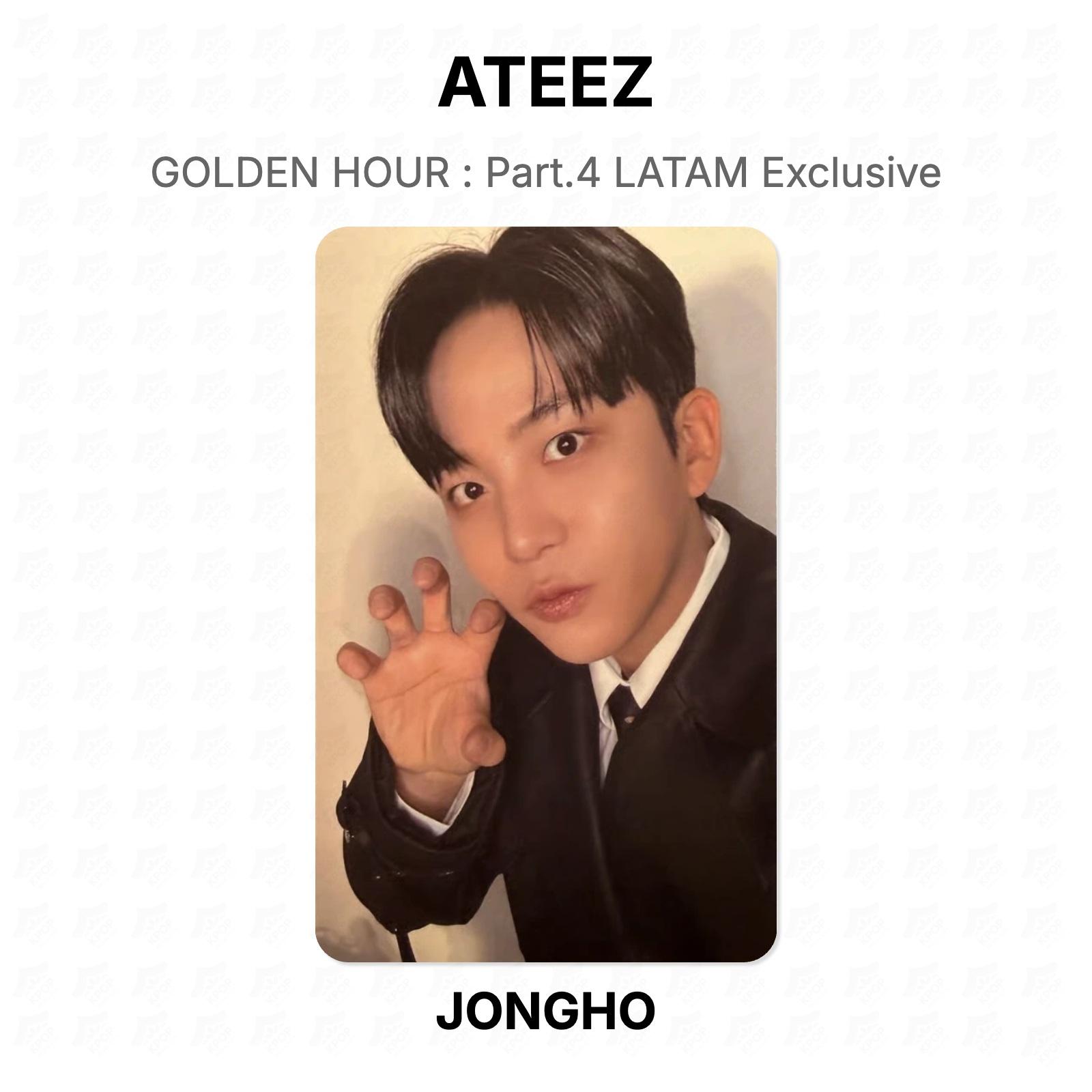 ATEEZ GOLDEN HOUR : Part.4 LATAM Exclusive Official Photocard JONGHO