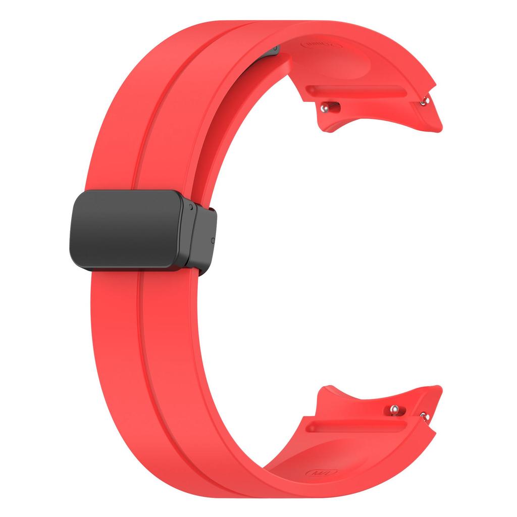 Silicone Strap with Folding Magnetic Buckle for Samsung Watch 4/5/6/Pro - In Stock
