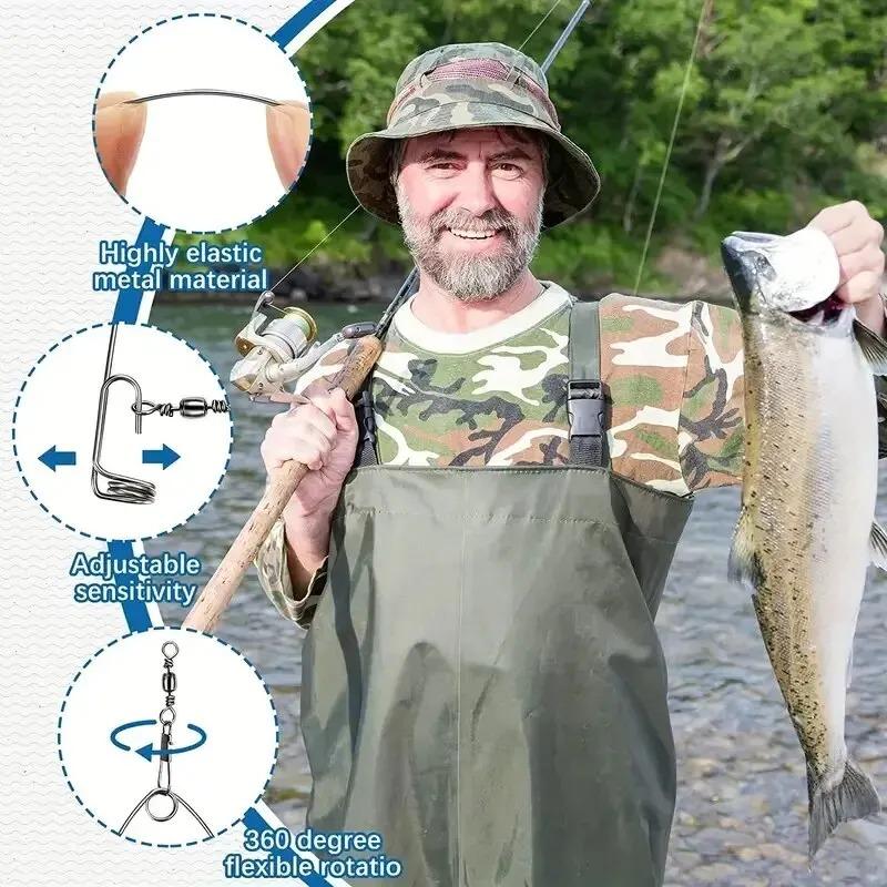 2PCS God Hook Automatic Fishing Device - Trigger Spring Hook Setter for Freshwater and Saltwater Fishing - Effortlessly Set Hook