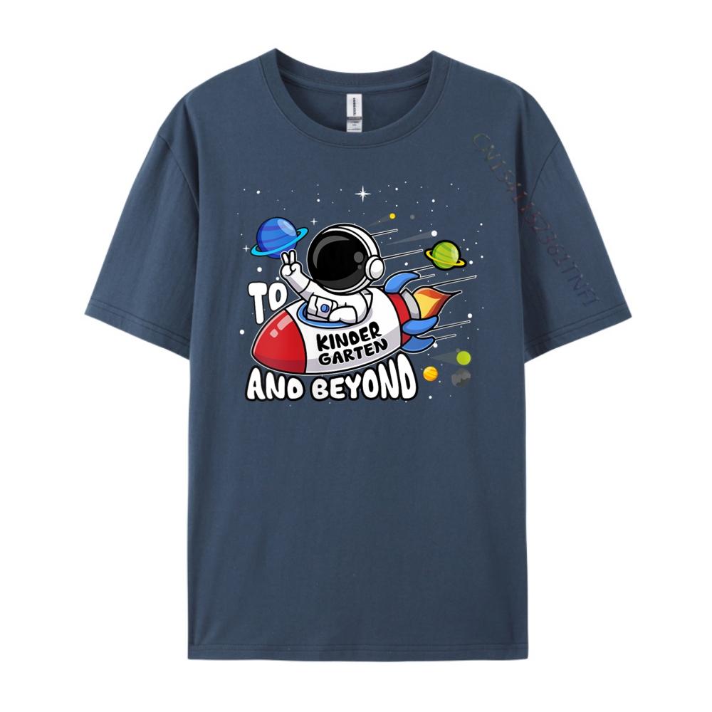 

Womens To Kindergarten And Beyond Astronaut Back To School Boy Wholesale Tshirts 100 Pcs Tee Shirt Unisex 4XL