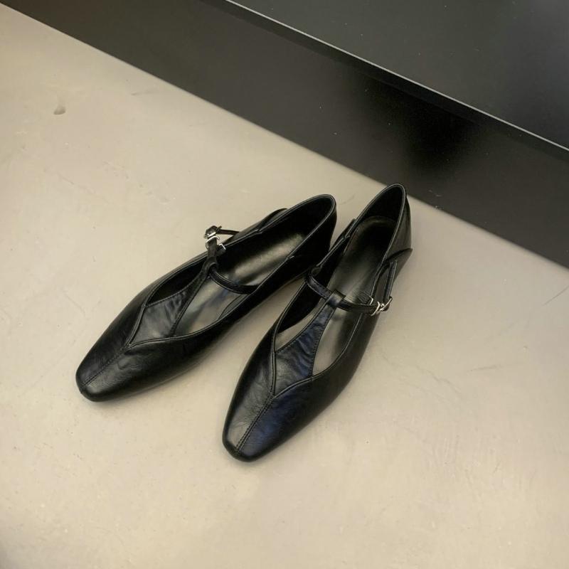 

Мода 2025 Новые Осенние Балетки Дизайнерский Бренд Женские Повседневные Лоферы Модные Туфли Мэри Джейн Круглые Женские Mujer 35 чёрный