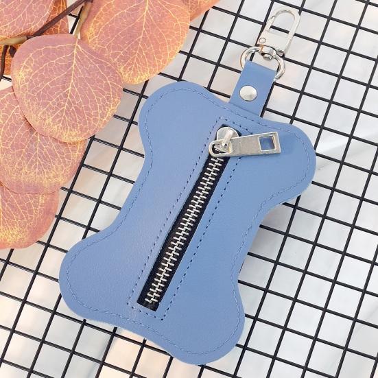 Suport pentru sac pentru caca pentru animale de companie Închidere cu fermoar Dozator de saci de gunoi pentru câini cu cârlig Organizator portabil pentru sac de gunoi pentru exterior