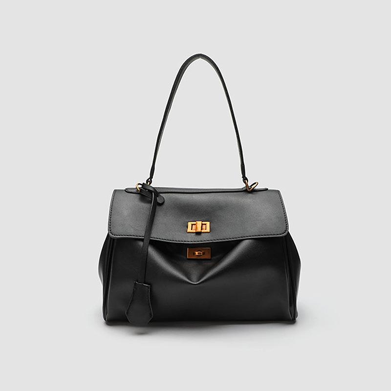 High End Commuting Large Capacity Bag, Women s Black Crossbody Bag, Fashionable Shoulder Bag, Tote Bag