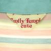 EmilyTemple Cute Made In Japan Border Stripe Long Sleeve One Piece Pink Women Used