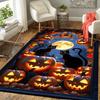 1Pc Halloween Night Cats Rug, Office Carpet Indoor Outdoor Doormat, Non-Slip, Comfortable, Living, Christmas Halloween, Xmas Gift G1153