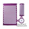 Massagegerät Yoga Matte Kissen Akupressur Massagematte Sets Dornen Fitness Yoga Pilates Stressabbau Rückenschmerzen Applikator Kuznetsov