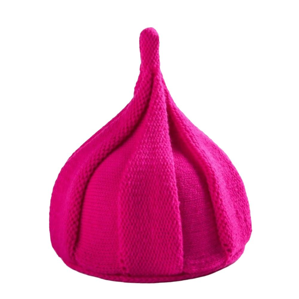 Korean Style Nipple Hat Twist Pullover Hat Simple Knitted Beanie Hat Women