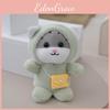 Charming Cat Plush Doll Keychain Cozy Pp Cotton Stuffed Animal Bag Hanger