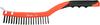 Wire Brush, Steel Wire, 3 Rows, with Scraper, Plastic Handle / YT-6331 / YATO