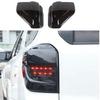 Smoked Black Rear Taillight Lamp Guard Decor Cover Trim Bezels for 4Runner 2014+