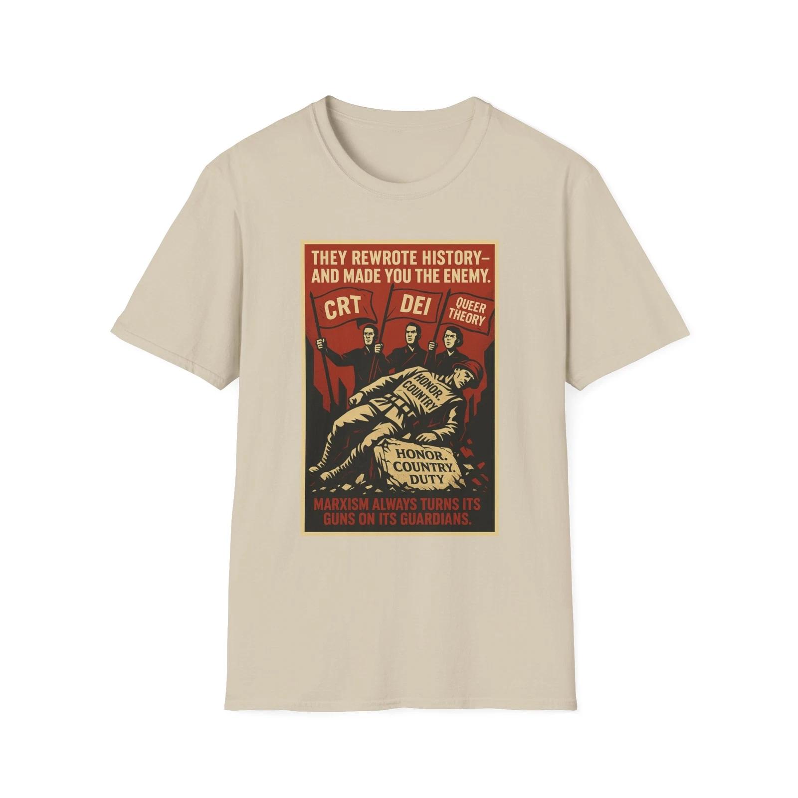 They Rewrote History Shirt, Anti-Marxist American Tee, Resistance Patriotic Tee L