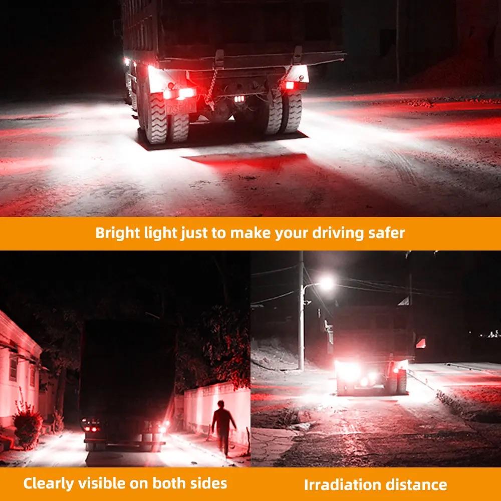 LED Side Marker Lights 12V 24V Trailer Front Rear Clearance Lights Outline Lamp Indicator Tail Light For Truck Van Caravan