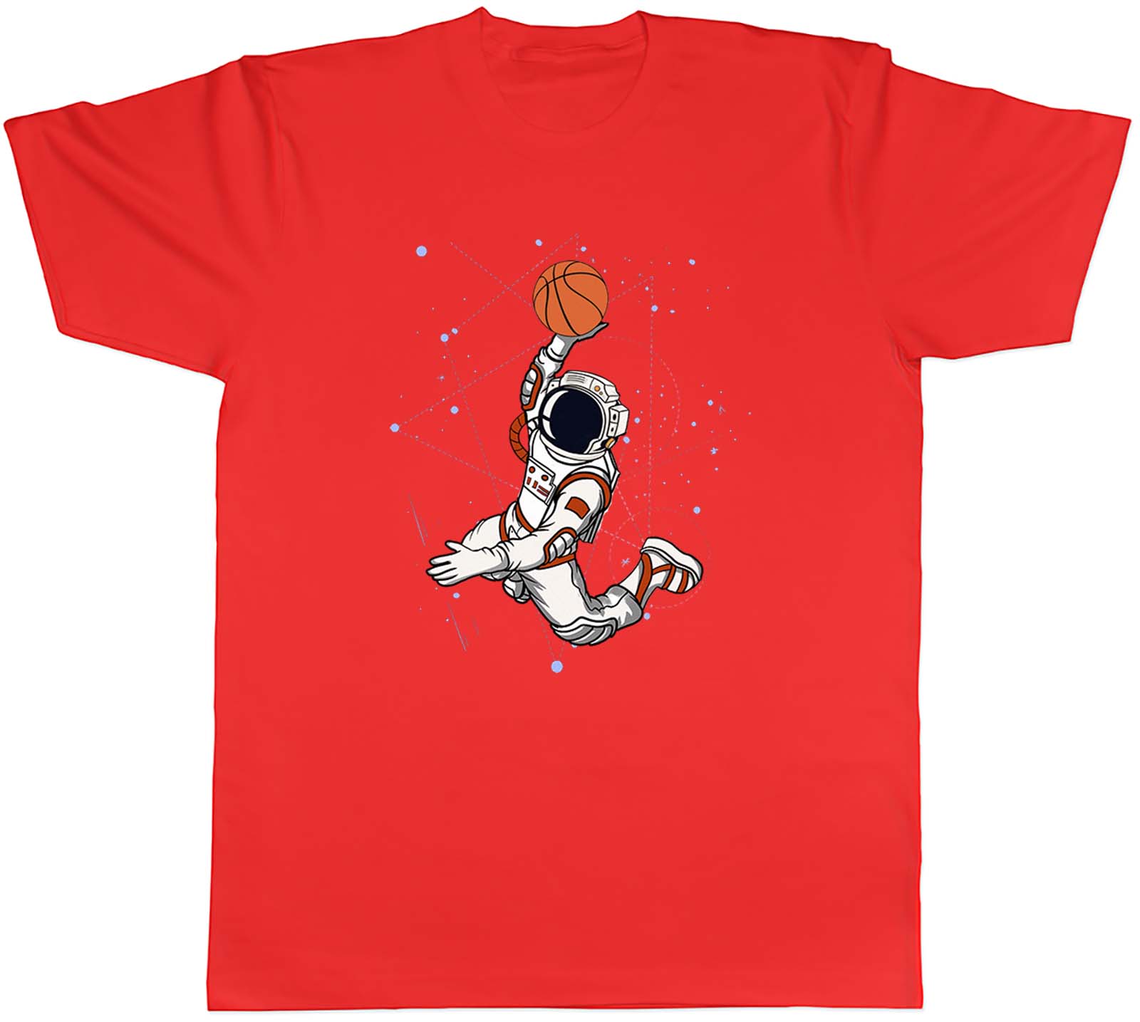 Slam Dunk Astronaut Unisexs TShirt Space Basketball Funny Unisex Tee Gift S