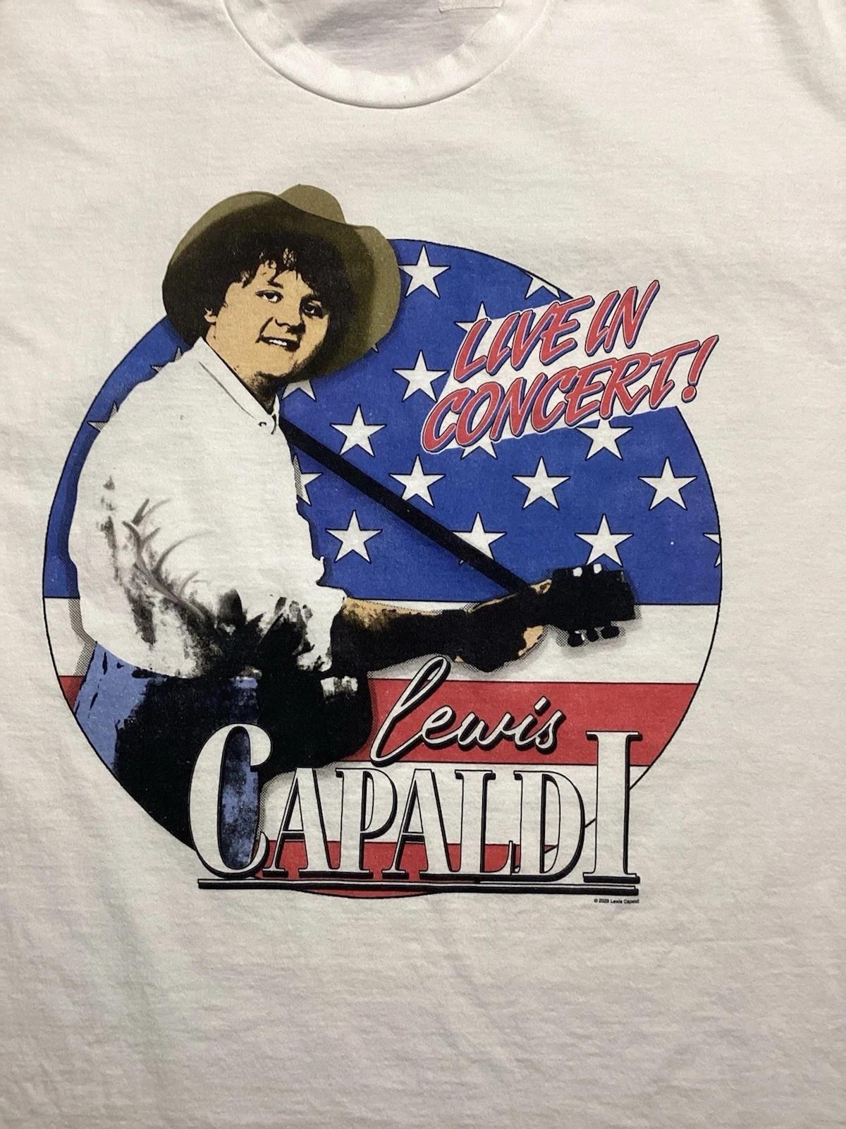 VTG Lewis Capaldi 2023 Tour Live In Concert White Shirt S to 5XL SN787 Unisex T-Shirt S
