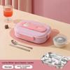 ZISIZ Ensemble de Boîtes à Lunch pour Enfants en Acier Inoxydable à 5 Compartiments