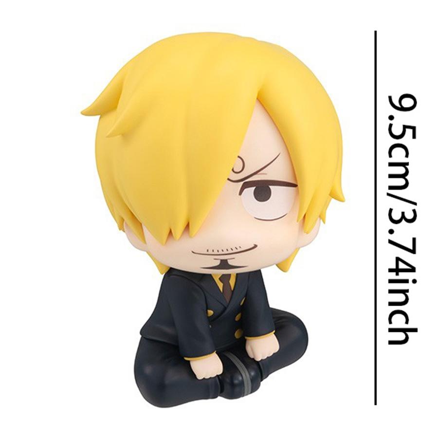 

9.5cm ONE PIECE Anime Figure Look Up Luffy/Zoro Action Figure Q Version Cute And Charming Nami/Sanji Figurine PVC Collection Model Playthings