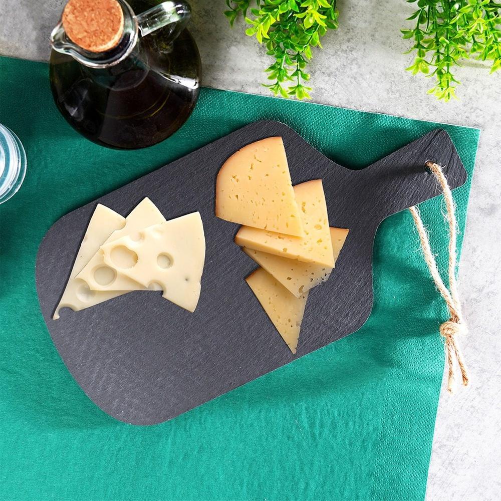 Stone Tray Board Plate Platter Slate Snacks Desserts Sushi Cheese Cold Meats