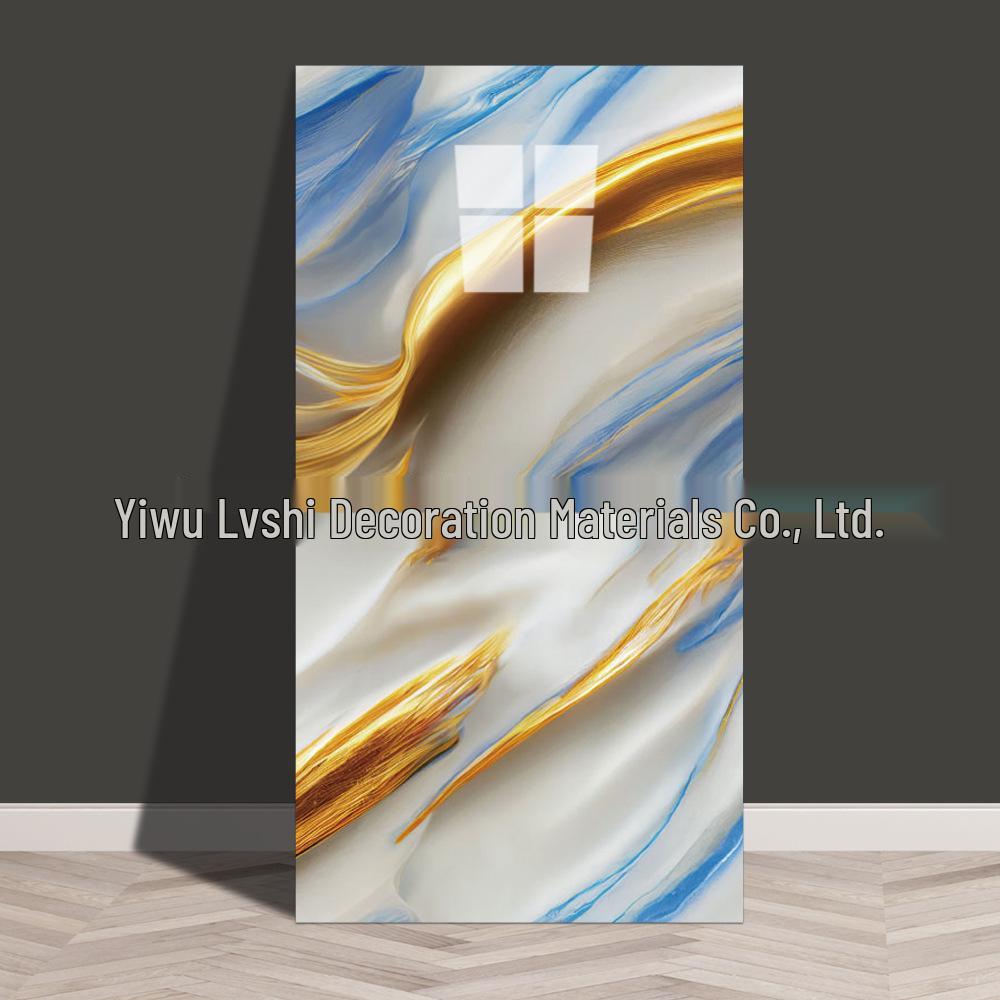 Waterproof Marble Imitation Tile Wall Sticker for Kitchen Renovation - Oil & Moisture Resistant, Self-Adhesive Decor.