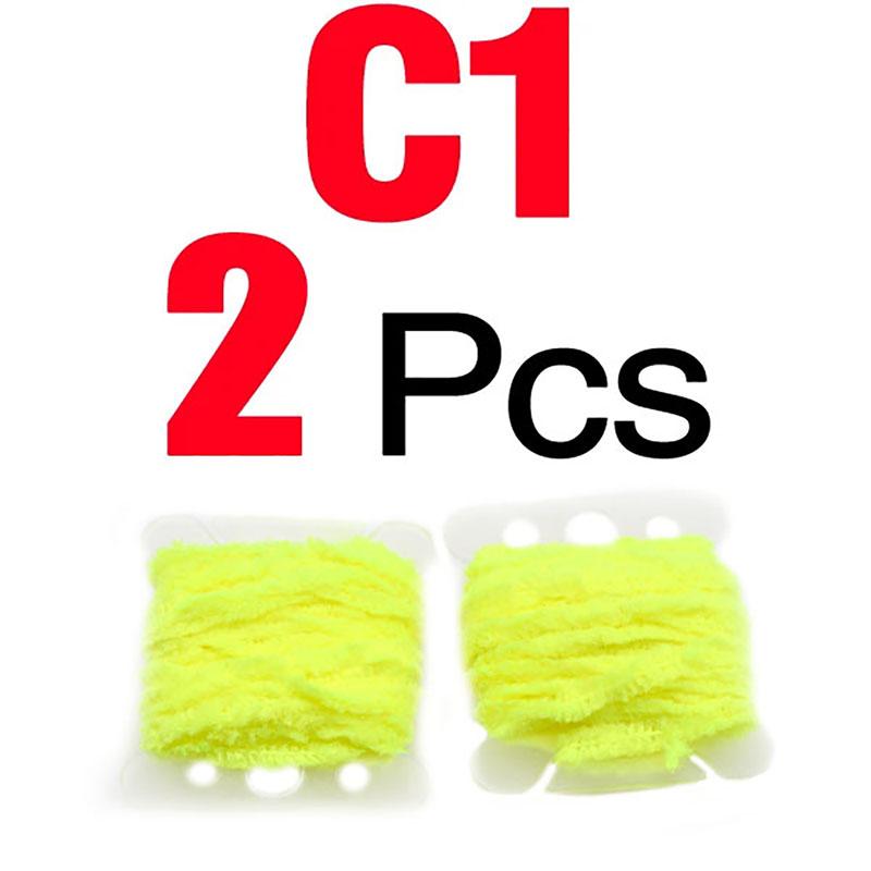 MNFT 2 Cards Woolly Bugger Tinsel Chenille - Hareline Fly Tying Material