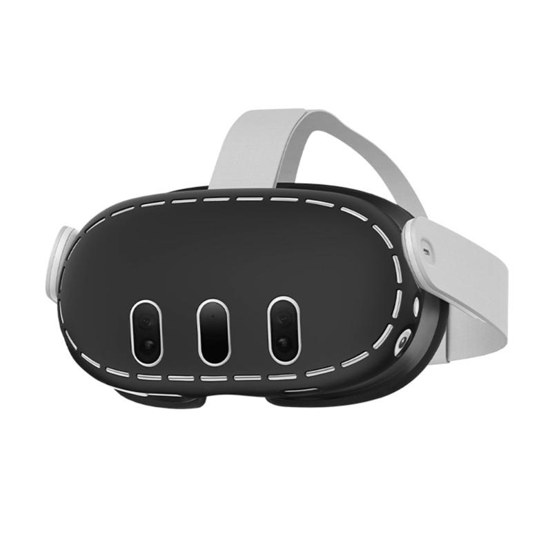 Rutschfeste Griffabdeckung für Quest3 Virtual Reality Headset-Abdeckung, schweißfeste und kratzfeste Hülle